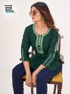 Bloom By Blue Hills Rayon Side Cut Short Kurtis Wholesale Market In Surat